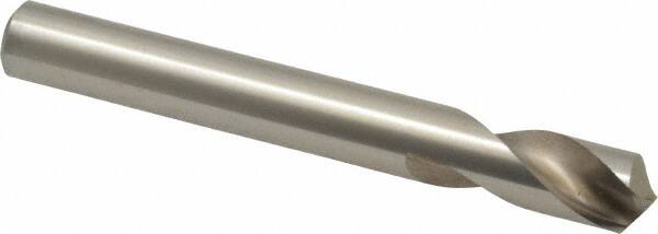 Interstate - 3/8" Body Diam, 120°, 3-1/8" OAL, High Speed Steel Spotting Drill - Makers Industrial Supply