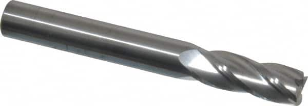 SGS - 5/16", 4 Flute, Single End, Solid Carbide, 0.02" Corner Radius End Mill - 2-1/2" OAL, 30° Helix, Right Hand Flute, 13/16" LOC, Right Hand Cut - Makers Industrial Supply