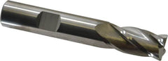 SGS - 1/2", 4 Flute, Single End, Solid Carbide, 0.03" Corner Radius End Mill - 3" OAL, 30° Helix, Right Hand Flute, 1" LOC, Right Hand Cut - Makers Industrial Supply