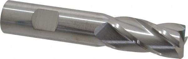 SGS - 3/4", 4 Flute, Single End, Solid Carbide, 0.06" Corner Radius End Mill - 4" OAL, 30° Helix, Right Hand Flute, 1-1/2" LOC, Right Hand Cut - Makers Industrial Supply