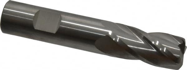 SGS - 3/4", 4 Flute, Single End, Solid Carbide, 1/8" Corner Radius End Mill - 4" OAL, 30° Helix, Right Hand Flute, 1-1/2" LOC, Right Hand Cut - Makers Industrial Supply