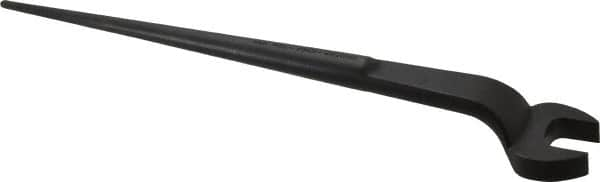 Proto - 1-1/16" Standard Spud Handle Open End Wrench - 17-1/4" OAL, Single End, Black Finish - Makers Industrial Supply