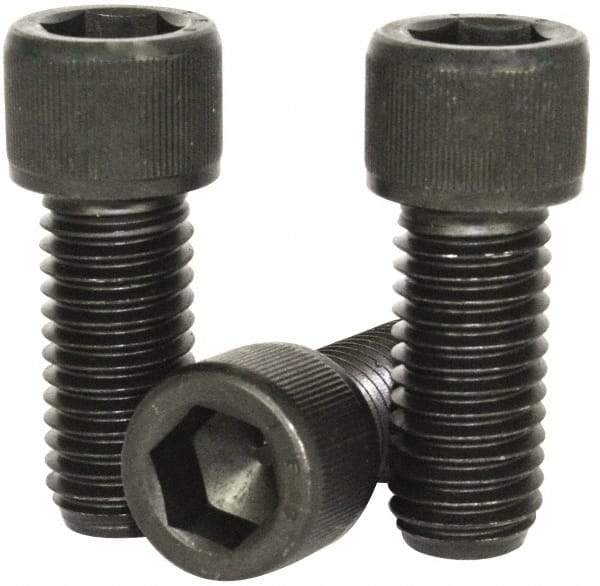 Value Collection - 7/8-9 UNC Hex Socket Drive, Socket Cap Screw - Alloy Steel, Black Oxide Finish, Partially Threaded, 6" Length Under Head - Makers Industrial Supply