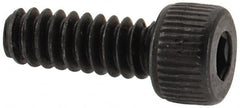 Value Collection - #6-32 UNC Hex Socket Drive, Socket Cap Screw - Alloy Steel, Black Oxide Finish, Fully Threaded, 3/8" Length Under Head - Makers Industrial Supply