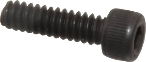 Value Collection - #6-32 UNC Hex Socket Drive, Socket Cap Screw - Alloy Steel, Black Oxide Finish, Fully Threaded, 1/2" Length Under Head - Makers Industrial Supply