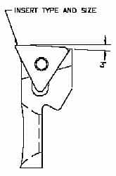 Parlec - Series 2, Right Hand Cut, Boring Cartridge - TCMT11 Insert, -3° Lead Angle - Makers Industrial Supply