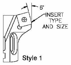 Parlec - Series Twin Bore Roughing, Right Hand Cut, Boring Cartridge - SCMT 09 Insert, 6° Lead Angle - Makers Industrial Supply