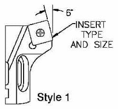 Parlec - Series Twin Bore Roughing, Right Hand Cut, Boring Cartridge - SCMT 09 Insert, 6° Lead Angle - Makers Industrial Supply