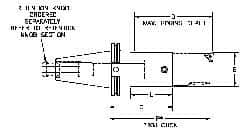 Parlec - PC5 Inside Modular Connection, Boring Head Taper Shank - Modular Connection Mount, 2.48 Inch Projection, 1.97 Inch Nose Diameter - Exact Industrial Supply