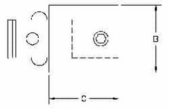 Parlec - PC5 Inside, PC5 Outside Modular Connection, Boring Head Shank Extension - 2.36 Inch Projection, 1.97 Inch Nose Diameter - Exact Industrial Supply