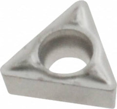 Boring Insert: TCMT11P C2, Solid Carbide Uncoated, 60 ° Triangle, 0.016″ Corner Radius, 0.25″ Inscribed Circle, 0.094″ Thick, 7 ° Relief