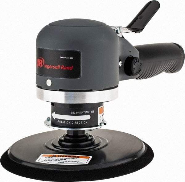 Ingersoll-Rand - 12,000 OPM, 16.98 CFM Air Consumption, Palm Air Orbital Sander - Round Pad, 1/4 NPT Inlet - Makers Industrial Supply