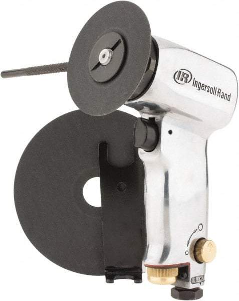 Ingersoll-Rand - 3 to 5" Disc, 18,000 RPM, Pneumatic Handheld Disc Sander - 24.99 CFM, 1/4 NPT Inlet, 0.45 hp - Makers Industrial Supply