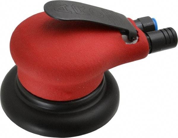 Ingersoll-Rand - 10,000 OPM, 18.5 CFM Air Consumption, Palm Air Orbital Sander - Round Pad, 1/4 NPT Inlet - Makers Industrial Supply