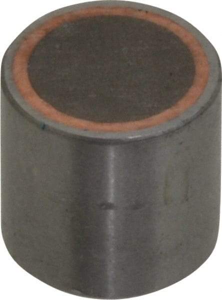 Mag-Mate - 10-32 Thread, 1/2" Diam, 1/2" High, 8 Lb Average Pull Force, Neodymium Rare Earth Pot Magnet - 0.15" Deep Tapped Hole, Steel Pot, Uninsulated - Makers Industrial Supply