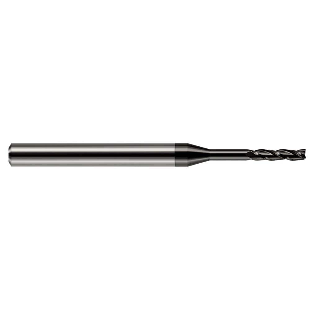 Harvey Tool - 1/4", 1-1/2" LOC, 1/4" Shank Diam, 4" OAL, 3 Flute Solid Carbide Square End Mill - Exact Industrial Supply