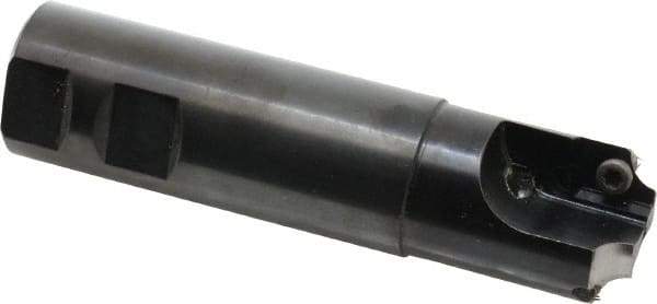 Cutting Tool Technologies - 0.25 to 0.25 Inch Cutting Radius, 1-1/4 Inch Cutter Diameter, 2 Style CV 15 Inserts, 1-1/4 Inch Shank Diameter, Indexable Concave Radius Cutter - 5 Inch Overall Length, Through Coolant - Makers Industrial Supply