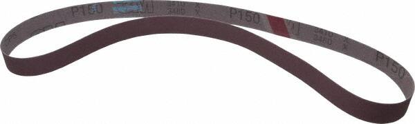 3M - 1" Wide x 42" OAL, 150 Grit, Aluminum Oxide Abrasive Belt - Aluminum Oxide, Very Fine, Coated, X Weighted Cloth Backing, Series 241D - Makers Industrial Supply