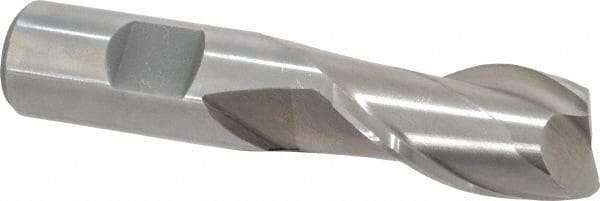 Interstate - 13/16", 1-1/2" LOC, 3/4" Shank Diam, 3-3/4" OAL, 2 Flute, Cobalt Square End Mill - Single End, Uncoated, Spiral Flute, Centercutting, Right Hand Cut, Right Hand Flute - Makers Industrial Supply