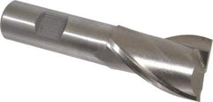 Interstate - 1-1/8", 1-5/8" LOC, 3/4" Shank Diam, 3-7/8" OAL, 2 Flute, Cobalt Square End Mill - Single End, Uncoated, Spiral Flute, Centercutting, Right Hand Cut, Right Hand Flute - Makers Industrial Supply