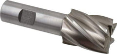 Interstate - 1-3/16", 1-1/2" LOC, 3/4" Shank Diam, 3-7/8" OAL, 6 Flute, Cobalt Square End Mill - Single End, Uncoated, Spiral Flute, 30° Helix, Centercutting, Right Hand Cut, Right Hand Flute - Makers Industrial Supply