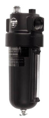 Norgren - 1-1/2 NPT Port, 250 Max psi, Heavy-Duty Lubricator - Metal Bowl with Sight Glass, Aluminum Body, 275 CFM, 175°F Max, 4-1/2" Wide x 12.43" High - Makers Industrial Supply