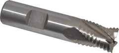 Interstate - 5/8" Diam, Coarse Pitch, 3/4" LOC, 4 Flute Cobalt Roughing Square End Mill - Uncoated, 2-7/8" OAL, 5/8" Shank Diam, Single End - Makers Industrial Supply