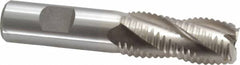 Interstate - 13/16" Diam, Coarse Pitch, 1-7/8" LOC, 4 Flute Cobalt Roughing Square End Mill - Uncoated, 4-1/8" OAL, 3/4" Shank Diam, Single End - Makers Industrial Supply