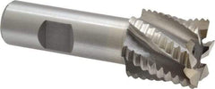 Interstate - 1-1/8" Diam, Coarse Pitch, 1-1/8" LOC, 6 Flute Cobalt Roughing Square End Mill - Uncoated, 3-3/8" OAL, 3/4" Shank Diam, Single End - Makers Industrial Supply