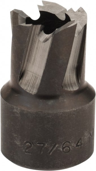 Hougen - 27/64" Diam x 1/4" Deep High Speed Steel Annular Cutter - Makers Industrial Supply