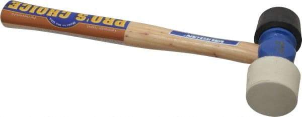 Vaughan Bushnell - 1-1/2 Lb Head Rubber Mallet - 14" OAL, Wood Handle - Makers Industrial Supply