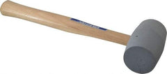 Vaughan Bushnell - 1-1/4 Lb Head Rubber Mallet - 10-5/8" OAL, Wood Handle - Makers Industrial Supply