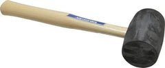 Vaughan Bushnell - 1-1/4 Lb Head Rubber Mallet - 10-5/8" OAL, Wood Handle - Makers Industrial Supply