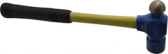 Vaughan Bushnell - 1-1/2 Lb Head Ball Pein Hammer - Fiberglass Handle, 15" OAL, Fiberglass with Cushion Grip - Makers Industrial Supply