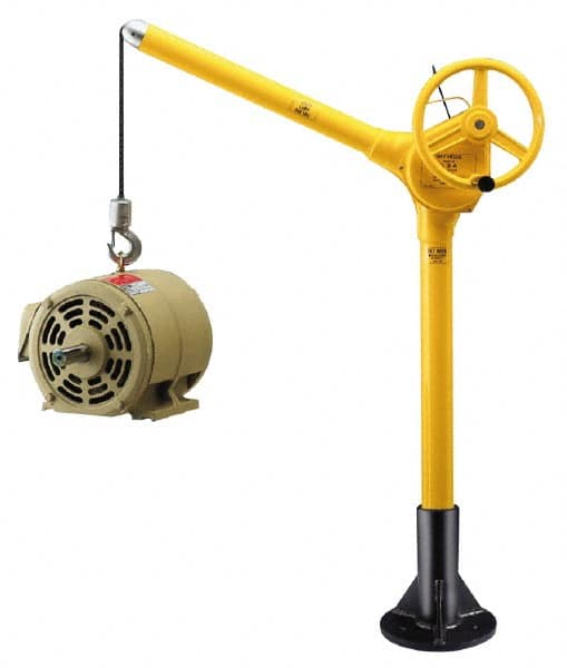 Sky Hook - 500 Lb Load Capacity, Steel Jib Crane - Swing Jib - Makers Industrial Supply