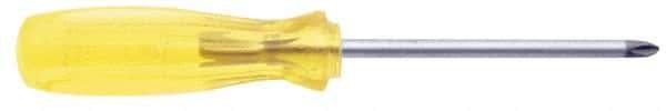 Urrea - #2, 12" OAL, Standard Phillips Screwdriver - 8" Handle Length, Round Shank, Acetate Handle - Makers Industrial Supply