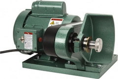 Burr King - 6" Wheel Diam x 1 & 2" Wheel Width, 3/4 hp Deburring/Polishing Grinder - 5/8" Arbor Hole Diam, 1 Phase, 120 Volts - Makers Industrial Supply