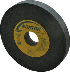 Norton - 6" Diam x 1-1/4" Hole x 3/4" Thick, I Hardness, 80 Grit Surface Grinding Wheel - Silicon Carbide, Type 1, Medium Grade, 4,140 Max RPM, Vitrified Bond, No Recess - Makers Industrial Supply