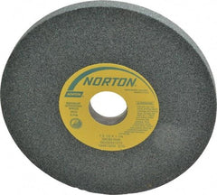 Norton - 7" Diam x 1-1/4" Hole x 1/2" Thick, K Hardness, 60 Grit Surface Grinding Wheel - Silicon Carbide, Type 1, Medium Grade, 3,600 Max RPM, Vitrified Bond, No Recess - Makers Industrial Supply