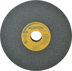 Norton - 8" Diam x 1-1/4" Hole x 1" Thick, I Hardness, 80 Grit Surface Grinding Wheel - Silicon Carbide, Type 1, Medium Grade, 3,600 Max RPM, Vitrified Bond, No Recess - Makers Industrial Supply