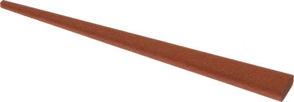 Norton - 4" Long x 3/8" Wide x 1/8" Thick, Aluminum Oxide Sharpening Stone - Taper, Fine Grade - Makers Industrial Supply