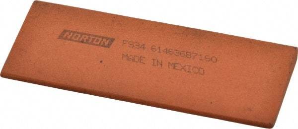 Norton - 4-1/2" Long x 1-3/4" Diam x 3/8" Thick, Aluminum Oxide Sharpening Stone - Round Edge Slip, Fine Grade - Makers Industrial Supply