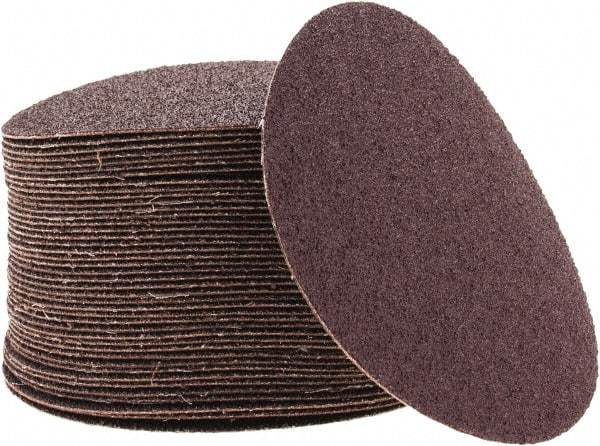 3M - 5" Diam, 40 Grit Aluminum Oxide Adhesive PSA Disc - Coarse Grade, X Weighted Cloth Backing, For Bench Top Motors, Random Orbital Sanders - Makers Industrial Supply