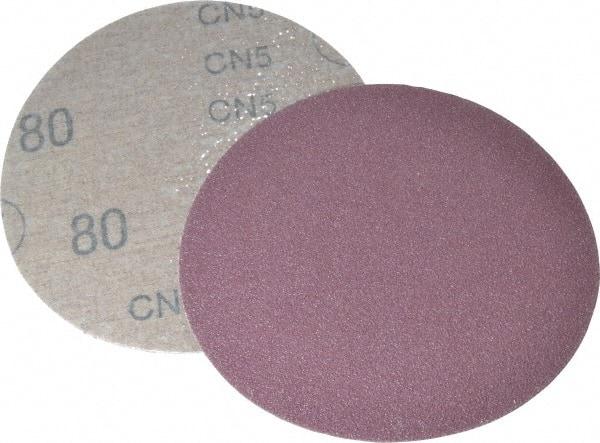 3M - 5" Diam, 80 Grit Aluminum Oxide Adhesive PSA Disc - Medium Grade, X Weighted Cloth Backing, For Bench Top Motors, Random Orbital Sanders - Makers Industrial Supply