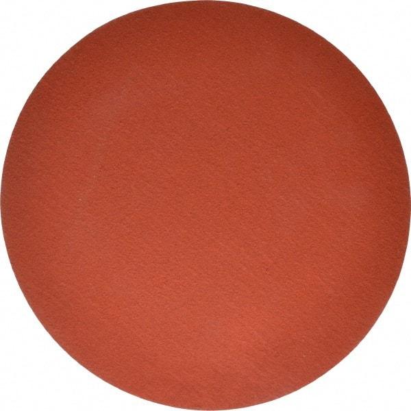 3M - 12" Diam, 50 Grit Ceramic Adhesive PSA Disc - Coarse Grade, Orange, YF Weighted Backing, Flexible, Use with Bench Top Motors - Makers Industrial Supply