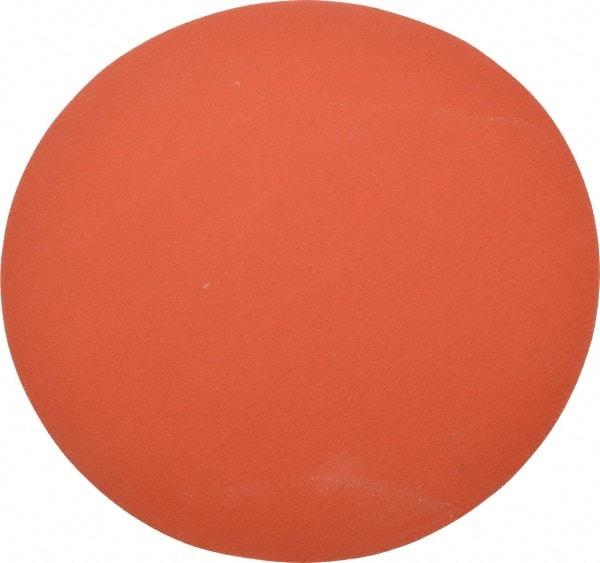 3M - 12" Diam, 80 Grit Ceramic Adhesive PSA Disc - Medium Grade, Orange, YF Weighted Backing, Flexible, Use with Bench Top Motors - Makers Industrial Supply