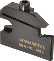 Kennametal - Left Hand, 0.315" Insert Width, 1 Inch Max Depth of Cut, Indexable Cutoff and Grooving Support Blade - SBA8L - Makers Industrial Supply