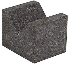 SPI - 90° Angle, Black Granite V-Block - 3" Long x 3" Wide x 3" High, Sold as Matched Pair - Makers Industrial Supply