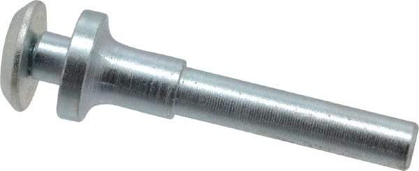 Value Collection - 1/4" Hole, Wheel Mandrel - 2-1/8" OAL, 3/8" Max Wheel Width, 1/4" Shank Diam - Makers Industrial Supply