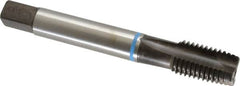 Emuge - 5/8-11 UNC, 3 Flutes, Plug Chamfer, Nitride Finish, Cobalt Spiral Point STI Tap - 0.59" Shank Diam, 3B Class of Fit, Series Rekord B-VA - Exact Industrial Supply